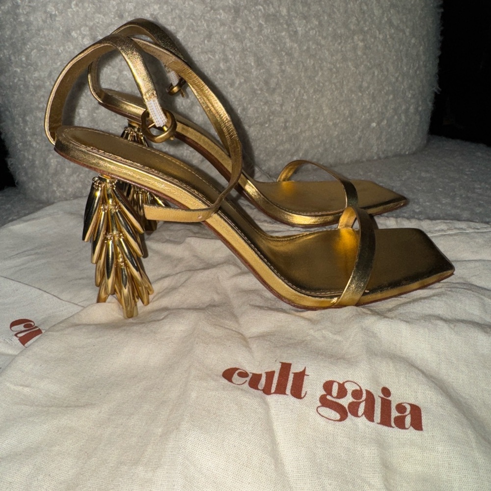 Cult Gaia Gold Women's Heels